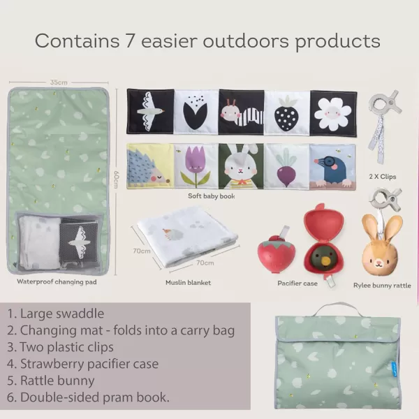 Taf Toys Newborn Bedtime Kit  Ultimate with 12 Activities for a Smooth Bedtime Routine  includes Music and Light Unit  Ideal New Baby Boy or Girl Bedtime kitOutdoor Kit
