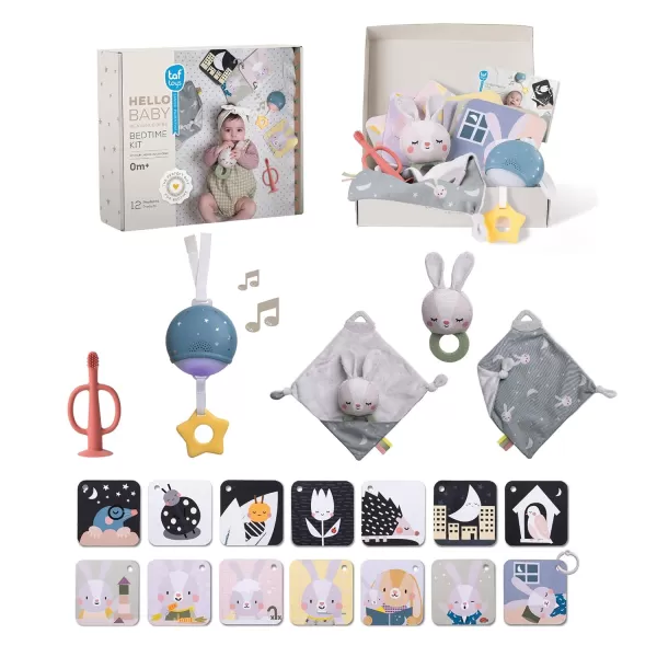 Taf Toys Newborn Bedtime Kit  Ultimate with 12 Activities for a Smooth Bedtime Routine  includes Music and Light Unit  Ideal New Baby Boy or Girl Bedtime kitBedtime Kit