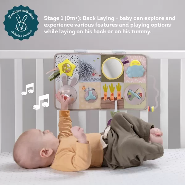 Taf Toys Newborns ampamp Toddlers Busy Board with Music ampamp Lights 13 Montessori Activities Baby Safe Mirror 3D Activities Textures ampamp a Baby Teether Develops Motor Skills Senses ampamp Eye Hand Coordination