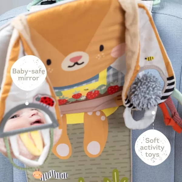 Taf Toys Play ampamp Kick Infant Car Seat Toy for Babies Newborn RearFacing Activity Center with Music Light Mirror ampamp Rattling Toys Promotes Motor Skills Development 018 Months Travel Baby Toy