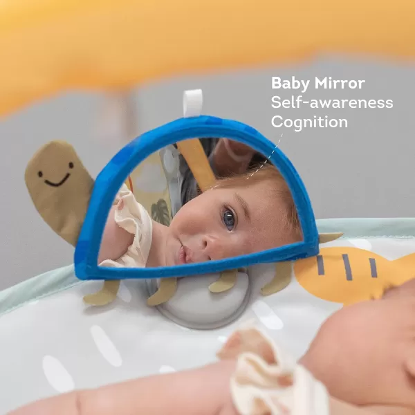 Taf Toys Savannah 360 Activity Gym with Music ampamp Light ampamp 20 Playful Activities Thickly Padded with Soft Mat and a Unique Crinkle Toy for a Variety of Body Positioning for Newborn and Up