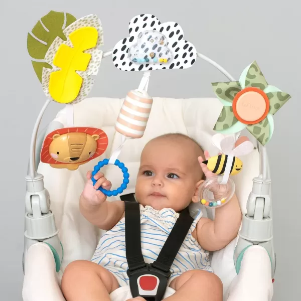 Taf Toys Savannah Adventures Arch  Activity Arch with Fascinating Toys Stimulates Babys Senses ampamp Motor Skills Development  Newborn Toys ampamp Baby Toys 36 Months  Use on Strollers Bassinets CribSavannah Adventures Arch