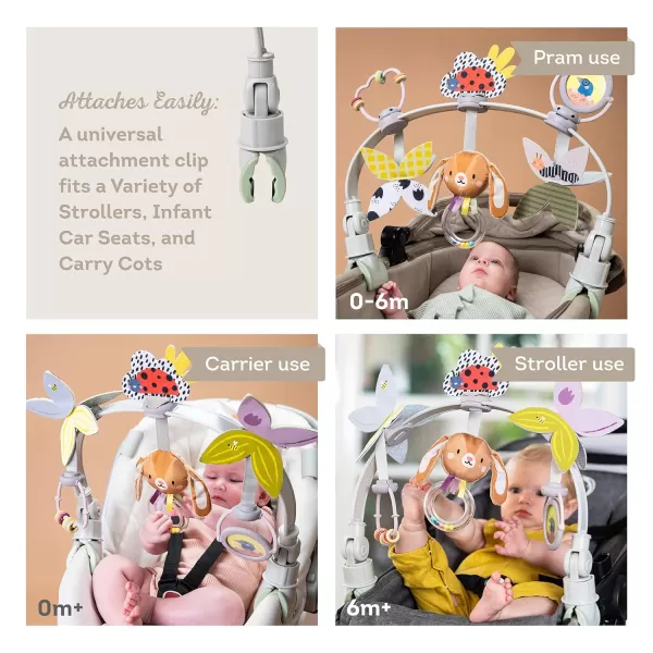 Taf Toys Savannah Adventures Arch  Activity Arch with Fascinating Toys Stimulates Babys Senses ampamp Motor Skills Development  Newborn Toys ampamp Baby Toys 36 Months  Use on Strollers Bassinets CribActivity Arch