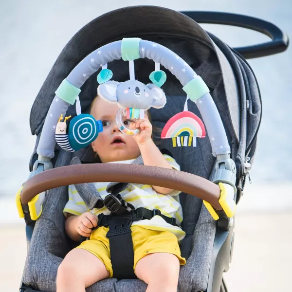 Taf Toys Savannah Adventures Arch  Activity Arch with Fascinating Toys Stimulates Babys Senses ampamp Motor Skills Development  Newborn Toys ampamp Baby Toys 36 Months  Use on Strollers Bassinets CribKoala