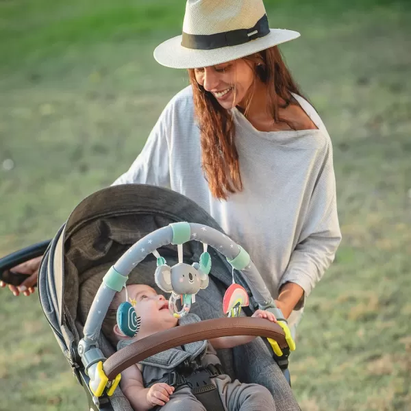 Taf Toys Savannah Adventures Arch  Activity Arch with Fascinating Toys Stimulates Babys Senses ampamp Motor Skills Development  Newborn Toys ampamp Baby Toys 36 Months  Use on Strollers Bassinets CribKoala