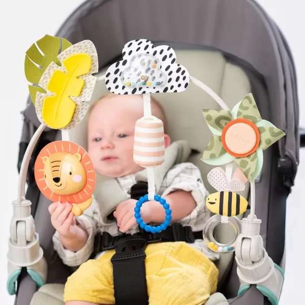 Taf Toys Savannah Adventures Arch Ideal for Infant and Toddlers Fits Stroller Pram and Car Seat Plus Harry The Lion Newborn ampamp Baby Developmental Soft Activity Toy