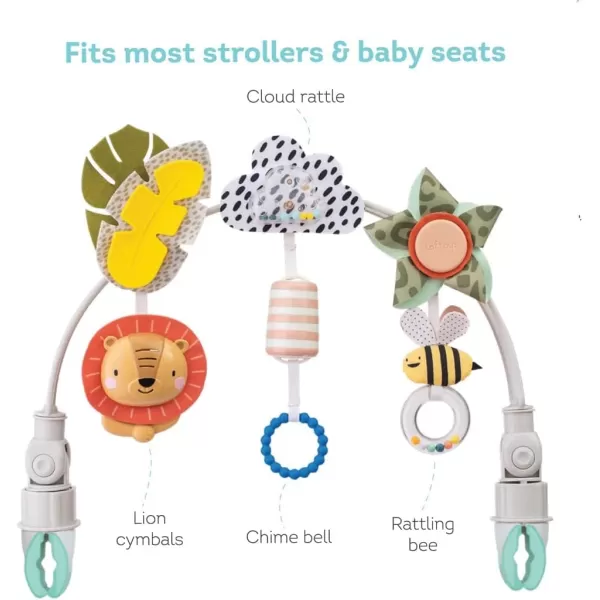 Taf Toys Savannah Adventures Arch Ideal for Infant and Toddlers Fits Stroller Pram and Car Seat Plus Harry The Lion Newborn ampamp Baby Developmental Soft Activity Toy