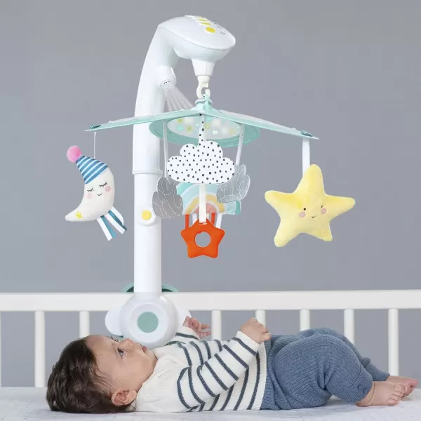 Taf Toys Sweet Dreams Mini Moon Crib Mobile with Soothing Music and Lights Including Star Light Projector 30 Minutes of Classical Soothing Melodies ampamp Soft Hanging Toys Nursery Toys for Babies Newborn