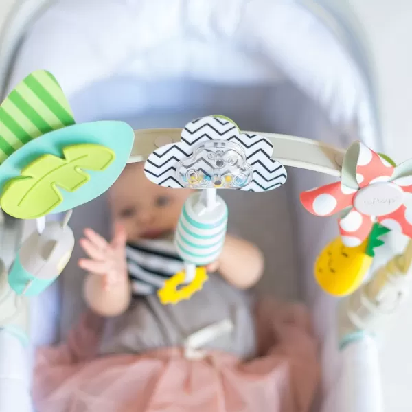 Taf Toys Tropical Orchestra Arch  Ideal for Infant ampamp Toddlers Fits Stroller ampamp Pram Activity Arch with Fascinating Toys Stimulates Babys Senses and Motor Skills Development Easier Outdoors