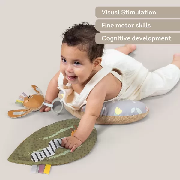 Taf Toys Tummy Time Training Set with Tummy Time Pillow 03 monthsRattle Bunny ampamp Crinckle Leaf Toys for 06 Months Development Newborn Baby Pillow Tumy Time Toys Sensory Toys Baby Toys 06 Months