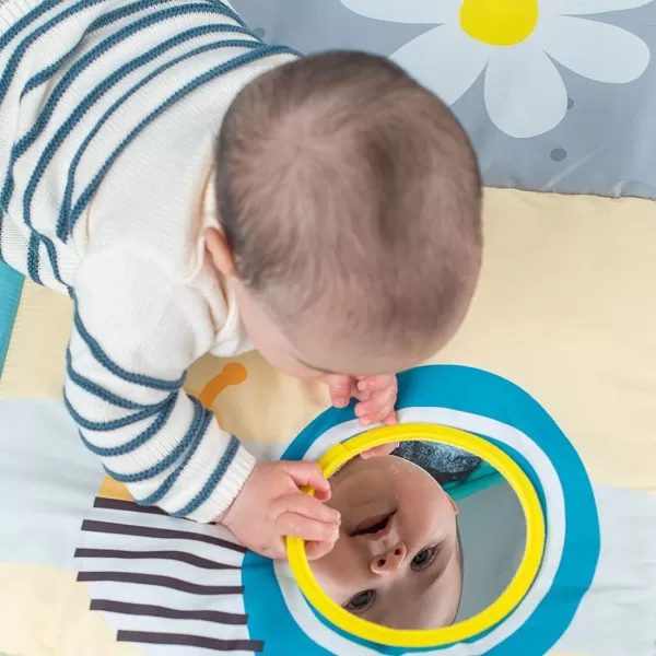 Taf toys Koala Daydream Extra Large Cushioned Baby Play Mat Washable Perfect for Newborns Includes BabySafe Mirror Crinkle Koala Ears Baby Teather ampamp Rings