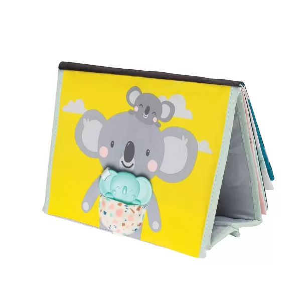Tummy Time Toys High Contrast Baby Book Fun Interactive Crinkle Books for Babies with Baby Tummy Time Mirror ampamp Soft Koala Teether  Baby Tummy Time Book by Taf ToysKoala