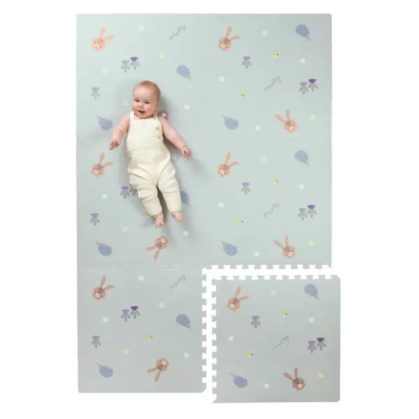Taf Toys Baby Play Mat  Play Pen Tummy Time Mat ampamp Crawling Mat Foam Play Mat for Baby with Interlocking Floor Tiles 72x48 Inches Puzzle  Baby Floor Mat Infants ampamp Toddlers XLarge