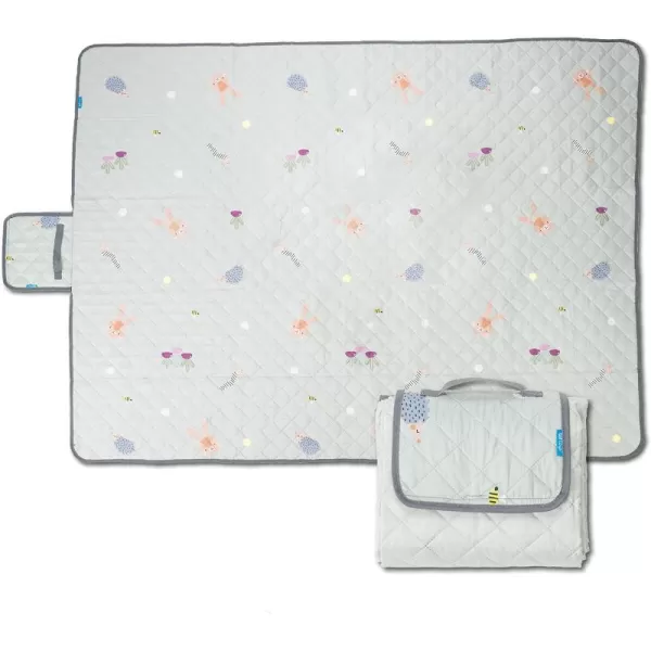 Taf Toys Extra Large Baby Picnic Outdoor Blanket 60x80 inch Waterproof Foldable Blankets Picnic Mat for Beach Camping on Grass Picnic Blankets Hiking Travel Park Folds to a Carry Bag Sand Proof