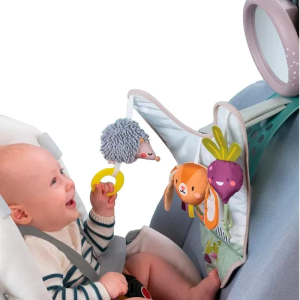 Taf Toys Infant Car Seat Development Center Newborn Baby Essentials Must Haves Toy Car Seat Accessories Activity Center with Car Seat Mirror for Newborn Toys 0 3 Months Brain Development