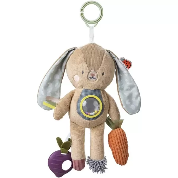Taf Toys Jenny Activity Bunny Newborn ampamp Baby Developmental Soft Activity Toy Helps Develop Motor Skills Perfect for Multi Sensory Play with Mirror Teethers ampamp Rattles Textures and Sounds 36 Months