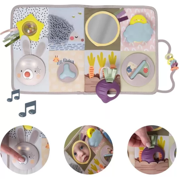 Taf Toys Newborns ampamp Toddlers Busy Board with Music ampamp Lights 13 Montessori Activities Baby Safe Mirror 3D Activities Textures ampamp a Baby Teether Develops Motor Skills Senses ampamp Eye Hand Coordination