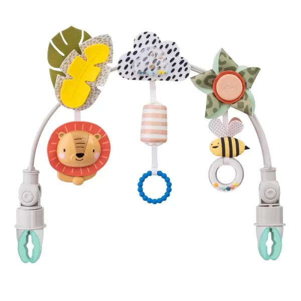 Taf Toys Savannah Adventures Arch  Activity Arch with Fascinating Toys Stimulates Babys Senses ampamp Motor Skills Development  Newborn Toys ampamp Baby Toys 36 Months  Use on Strollers Bassinets CribSavannah Adventures Arch