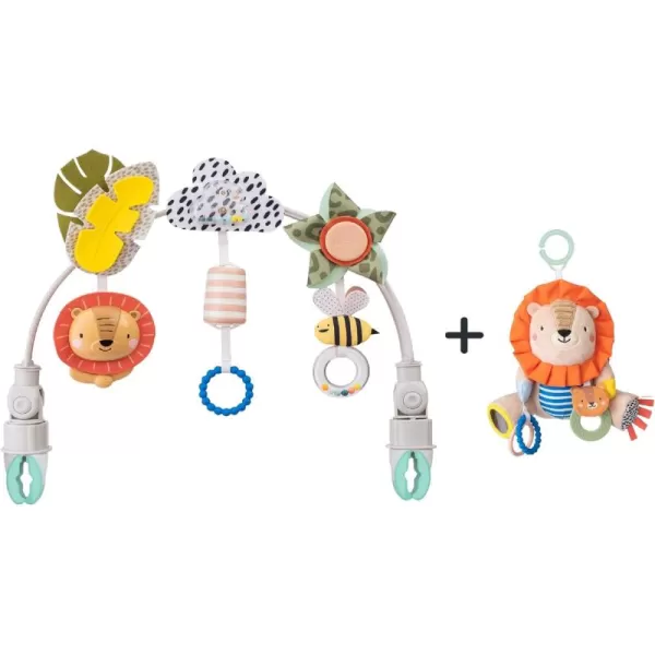 Taf Toys Savannah Adventures Arch Ideal for Infant and Toddlers Fits Stroller Pram and Car Seat Plus Harry The Lion Newborn ampamp Baby Developmental Soft Activity Toy