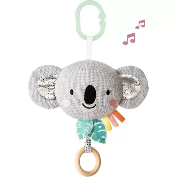 Taf Toys Soothing Musical Pulldown Toy with Multitextures ampamp Wooden Teether Attaches to Crib Stroller and Car Seat Develop Babys Senses and Cognitive Skills Harry Musical LionKimmy Musical Koala