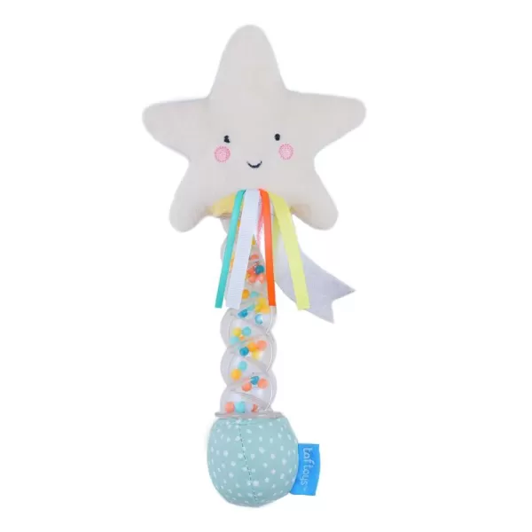 Taf Toys Star Rainstick Rattle Musical Shake ampamp Rattle Rainmaker Toy Musical Instrument for Babies and Toddlers for Sensory and Motor Skills Development