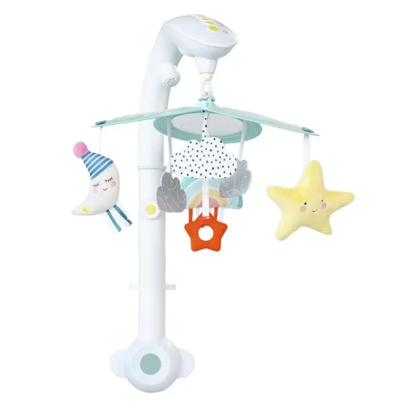 Taf Toys Sweet Dreams Mini Moon Crib Mobile with Soothing Music and Lights Including Star Light Projector 30 Minutes of Classical Soothing Melodies ampamp Soft Hanging Toys Nursery Toys for Babies Newborn
