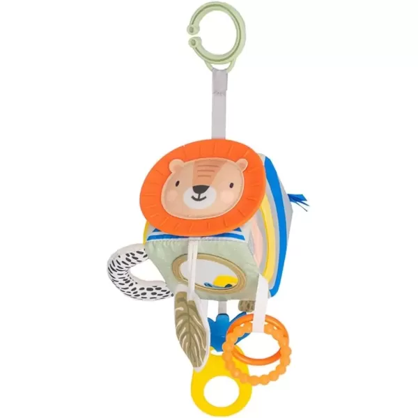 imageTaf Toys Discovery Cube Newborn and Baby Developmental Activity Toy Use on Strollers Bassinets Crib ampamp Car Seats with A Mirror Teether Curiosity Booster for Ages 36 Months