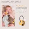 imageTaf Toys Baby Shower Gifts  Cotton Bamboo Swaddle Take Along Musical Mobile Bear snugle Toy ampamp Silicon Teether Ring Baby Gift Set New Welcome Baby Gift Newborn Baby Boy ampamp Girl Gifts