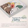 imageTaf Toys Baby Shower Gifts  Cotton Bamboo Swaddle Take Along Musical Mobile Bear snugle Toy ampamp Silicon Teether Ring Baby Gift Set New Welcome Baby Gift Newborn Baby Boy ampamp Girl Gifts
