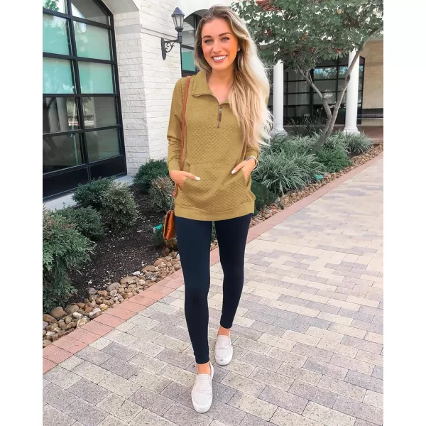 BTFBM Women Fashion Quilted Pattern Lightweight Zipper Long Sleeve Plain Casual Ladies Sweatshirts Pullovers Shirts TopsApricot