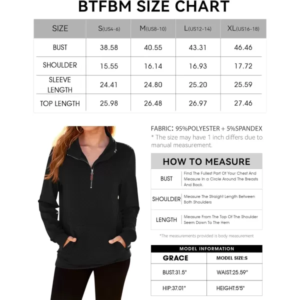 BTFBM Women Fashion Quilted Pattern Lightweight Zipper Long Sleeve Plain Casual Ladies Sweatshirts Pullovers Shirts TopsBlack