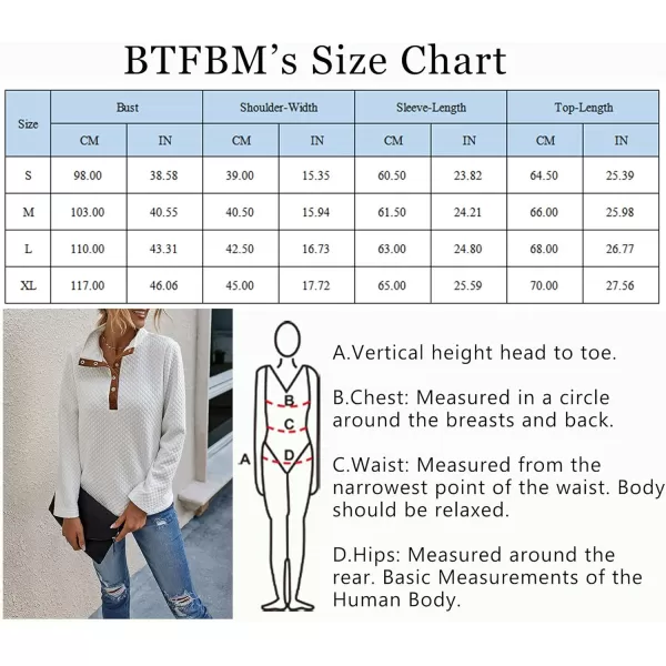 BTFBM Women Fashion Quilted Pattern Lightweight Zipper Long Sleeve Plain Casual Ladies Sweatshirts Pullovers Shirts TopsButton White