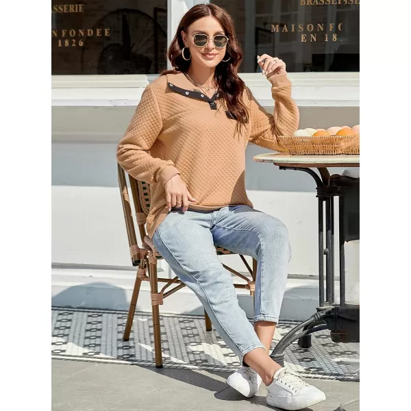 BTFBM Women Fashion Quilted Pattern Lightweight Zipper Long Sleeve Plain Casual Ladies Sweatshirts Pullovers Shirts TopsPure Apricot