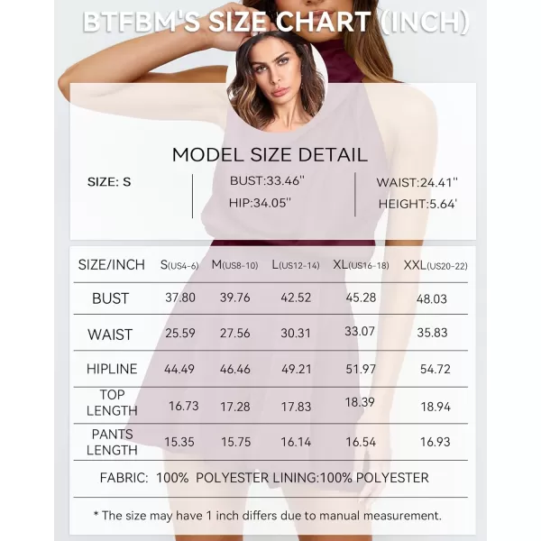 BTFBM Womens Mock Neck Summer Romper Satin Sleeveless Elastic Waist Casual Beach Party One Piece Short Jumpsuit RompersSolid Wine Red