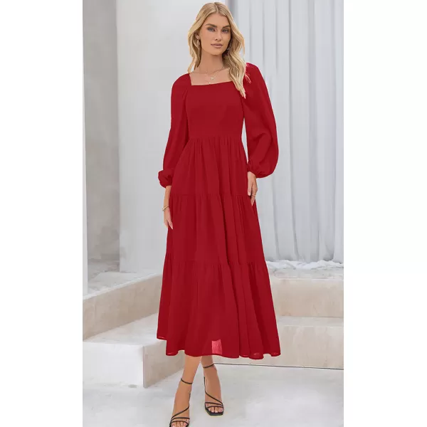 Smocked Tiered Long Dress