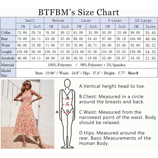 BTFBM Women One Shoulder Summer Dresses 2024 Sleeveless Casual High Waist Floral Flowy Beach Boho Smocked Maxi DressFloral White Red