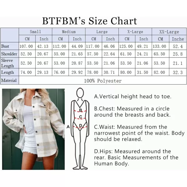 BTFBM Womens Long Sleeve Button Down Jackets Plaid Flannel Shirts Tops Casual Lapel V Neck Oversized Shackets Blouses TopPlaid Grey