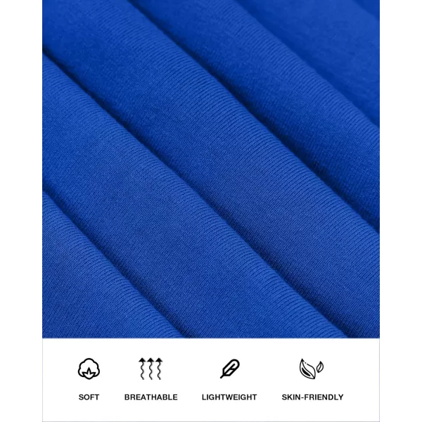 BTFBM Womens Ruched Bodycon Dress Summer Casual Sleeveless Back Slit Elegant Club Evening Party Cocktail Maxi DressesSolid Royal Blue