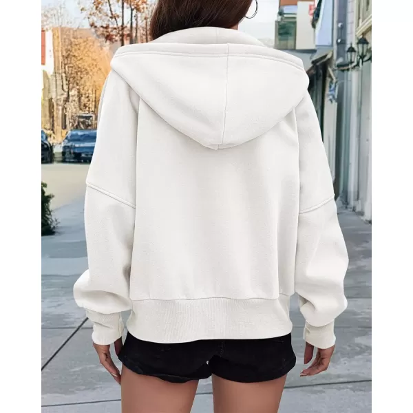 BTFBM Womens Zip Up Hoodies Long Sleeve Fashion Sweatshirt Fleece Y2K Hooded Jacket 2024 Trendy Fall Winter ClothesWhite