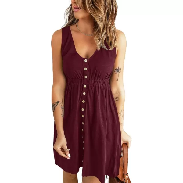 Buttons Wine Red