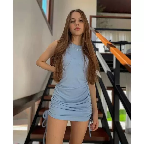 BTFBM Women Sleeveless Bodycon Ruched Short Dress Side Drawstring Solid Crew Neck Casual Summer Tank Shirt Mini DressesBlue