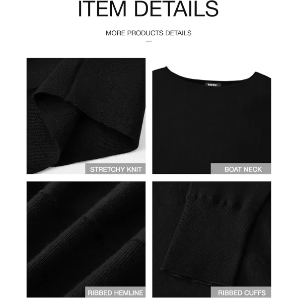 BTFBM Womens Trendy Off Shoulder Sweater 2024 Fall Long Sleeve Casual Loose Tunics Asymmetrical Pullover Going Out TopsBlack