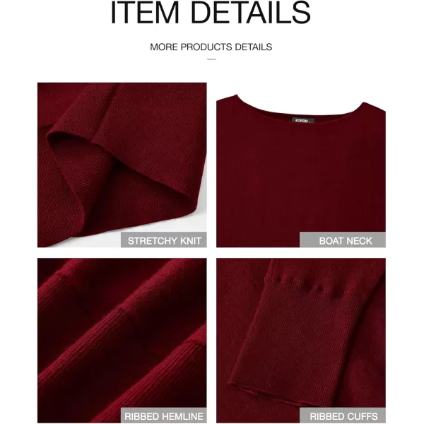 BTFBM Womens Trendy Off Shoulder Sweater 2024 Fall Long Sleeve Casual Loose Tunics Asymmetrical Pullover Going Out TopsWine Red