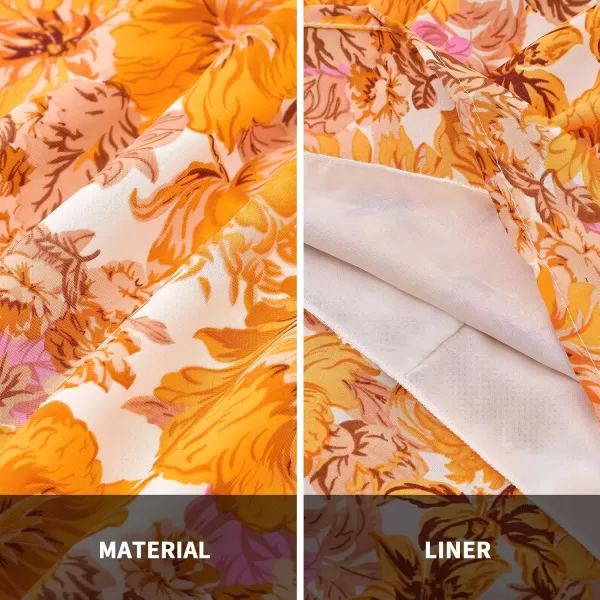 BTFBM 2024 Women One Shoulder Casual Summer Dresses Floral Boho High Waist Beach Ruffle Tiered A Line Flowy Mini DressFloral Yellow White