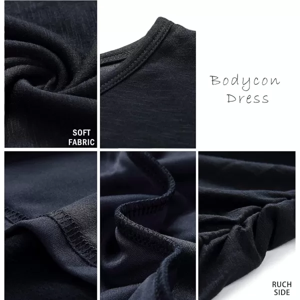 BTFBM Womens 2024 Summer Casual Beach Dresses Crew Neck Short Sleeve Wrap Party Club Mini Ruched Bodycon T Shirt DressDark Green