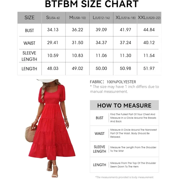 BTFBM Womens Boho Summer Dresses Short Sleeve Floral Print Smocked Tie Back Tiered ALine Flowy Cruise Vacation DressLeopard Red