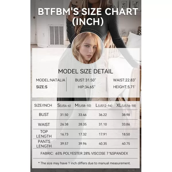 BTFBM Womens Two Piece Lounge Set Long Sleeve Bodycon Ribbed Knit Crop Top Loose Wide Leg Pant Casual Outfits SweatsuitSolid Dark Grey