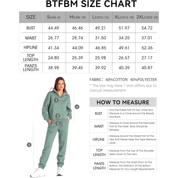 BTFBM Women 2 Piece Tracksuits Fall Winter 14 Zip Sweatshirt Jogger Pants Matching Lounge Sets Thick Sweatsuits PocketsSolid Light Green