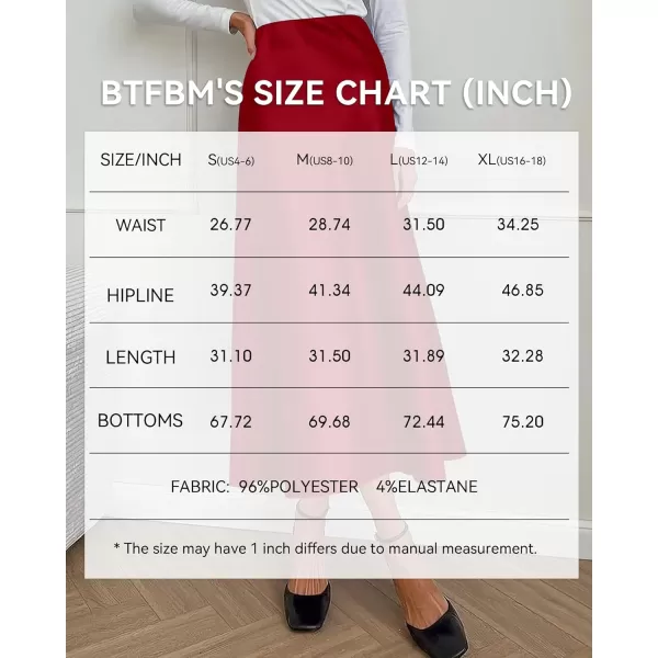 BTFBM 2024 Women Long Satin Summer Fall Skirt Silk Elegant High Waist Cocktail Party Wedding Flared ALine Midi SkirtsSolid Dark Red