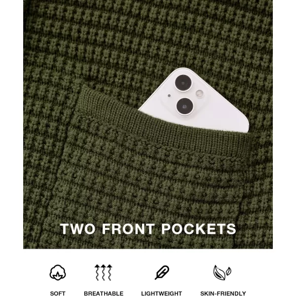 BTFBM Women Cardigan Sweaters Fall Fashion 2024 Button Down Long Sleeve Chunky Knit Open Front Tweed Jacket OuterwearSolid Army Green
